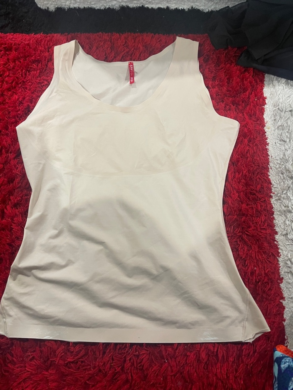 SPANX Cream Scoop Neck Tank Top